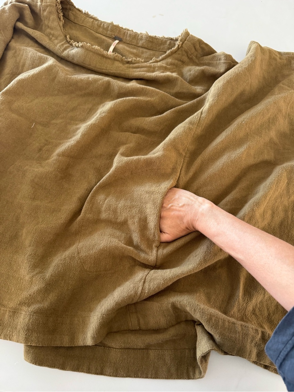 Free People caftan linen top - Picture 3 of 4